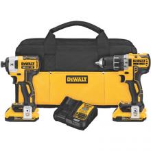 DeWalt DCK283D2 - 20V MAX* XR(R) Lithium Ion Brushless Compact Drill / Driver & Impact Driver Combo Kit