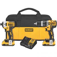 DeWalt DCK287D2 - 20V MAX* XR(R) Lithium Ion Brushless Compact Hammerdrill & Impact Driver Combo Kit