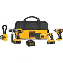 DeWalt DCK455X - 18V Cordless XRP(TM) 4-Tool Combo Kit