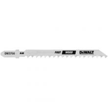 DeWalt DW3750-5 - 4" 6 TPI T-Shank Fast Cutting Cobalt Steel Jig Saw Blade