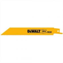 DeWalt DW4808N25 - 6" 14 TPI Straight Back Bi-Metal Reciprocating Blade