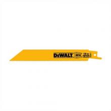 DeWalt DW4811N25 - 6" 18 TPI Straight Back Bi-Metal Reciprocating Blade