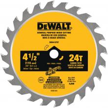 DeWalt DWA412TCT - DEWALT 4 1/2" 24T TCT SAW BLADE