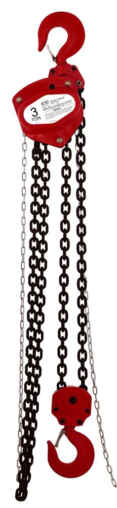 ( 40430 ) 3TON 10&#39; 5/16&#34;-8MM 55LBS 400SERIES CHAIN HOIST