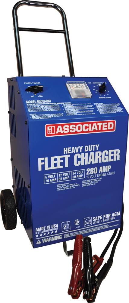 6/12/24 VOLT HEAVY DUTY FLEET CHARGER, AGM SAFE