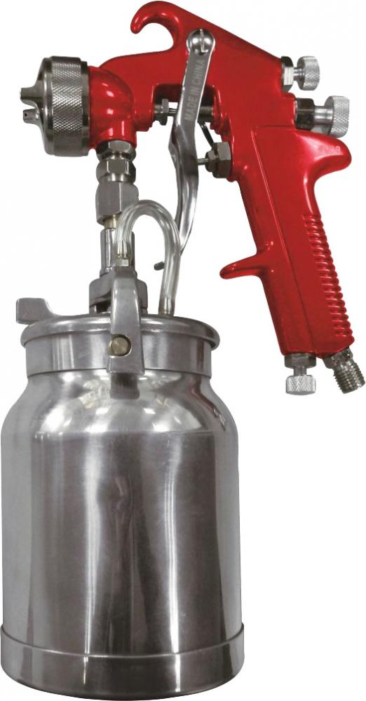 SPRAY GUN WITH CUP - RED HANDLE, 1.8MM NOZZLE