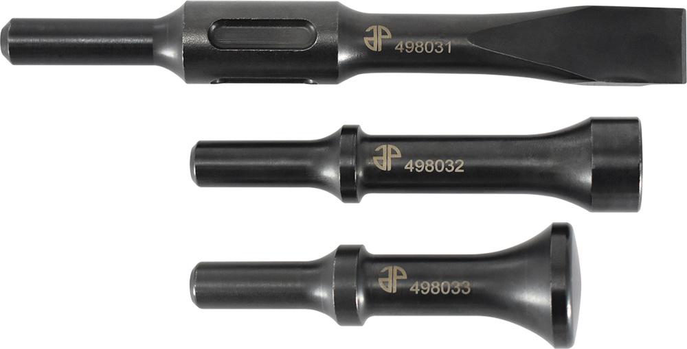 3-PC .498 SHANK CHISEL & HAMMER BIT SET