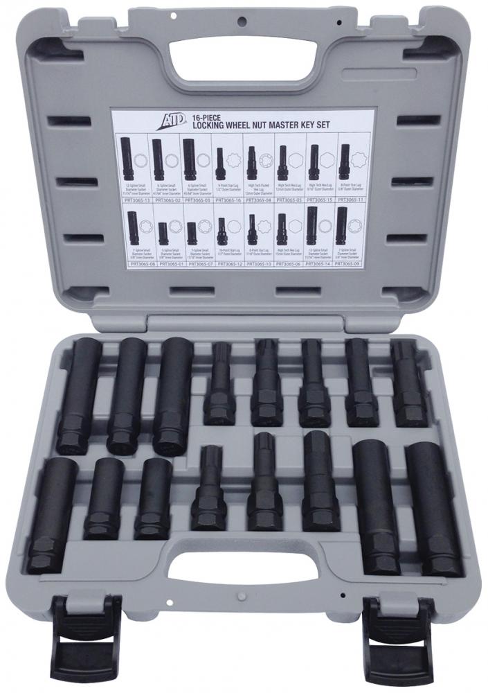 16PC LOCKING LUG NUT MASTER KEY SET