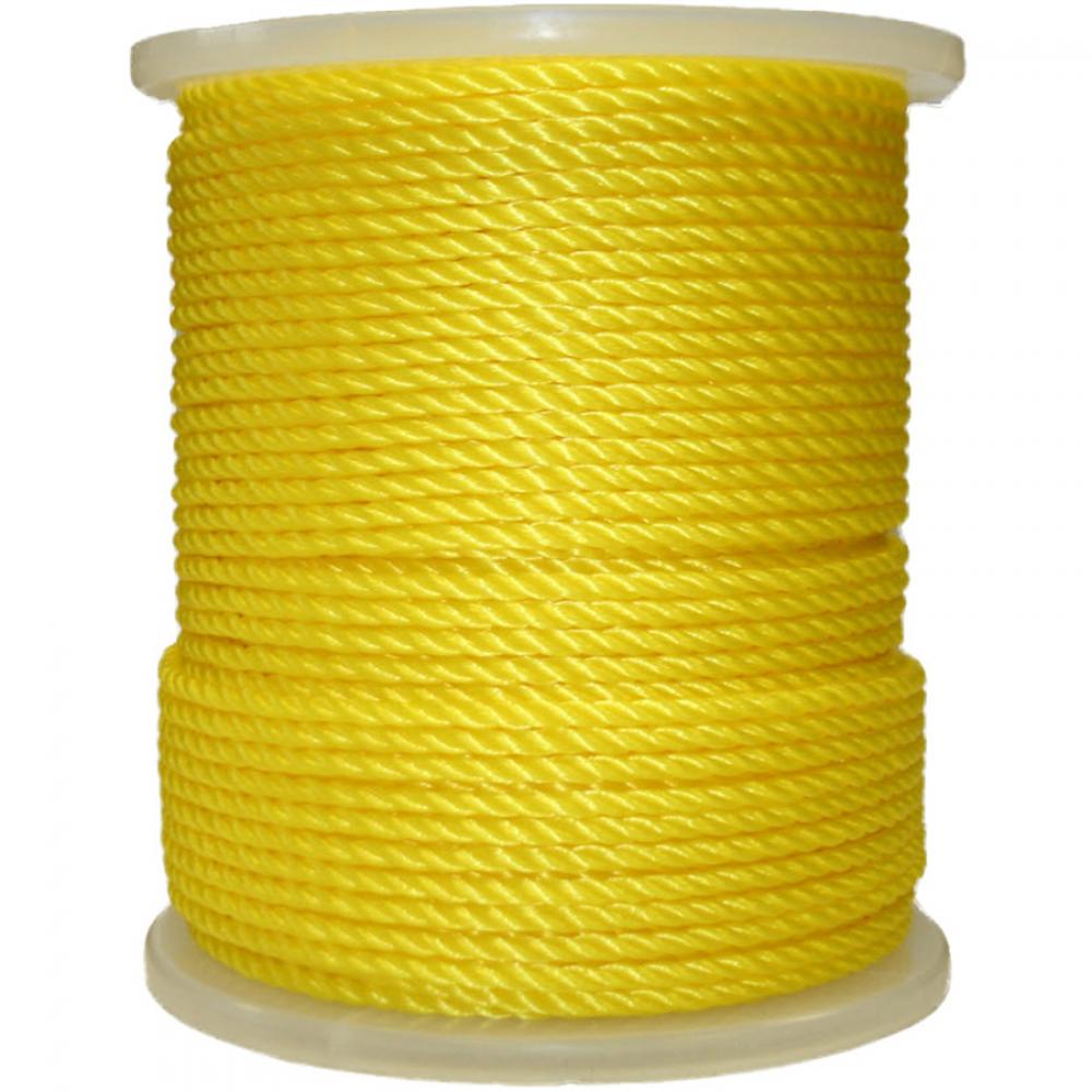 ROPE POLYPROPYLENE TWISTED YELLOW 3/16&#39;&#39; X 2125&#39;