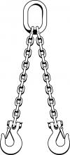 Ben-Mor DOS80932006-00 - G80 CHAIN DOUBLE SLING 9/32'' X 6' SLIP