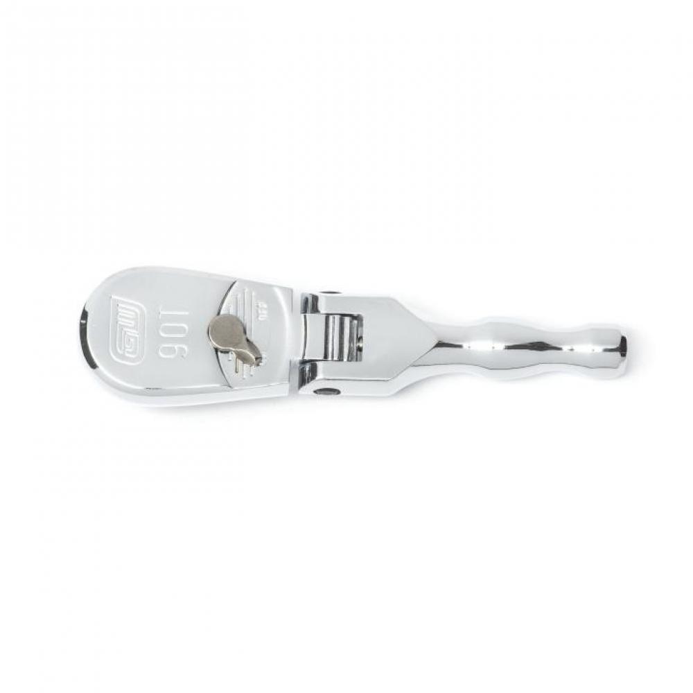 3/8&#34; Drive 90-Tooth Stubby Flex Head Teardrop Ratchet