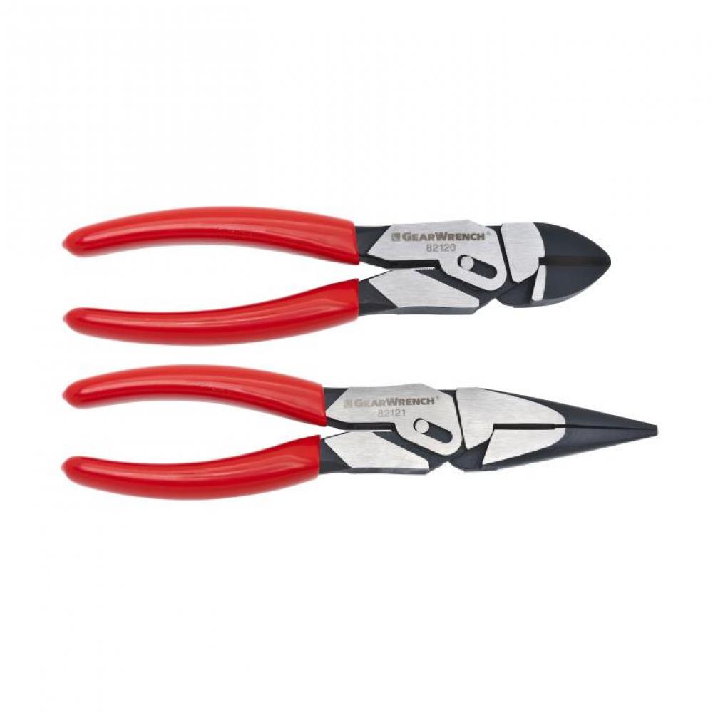 2 Pc. PivotForce™ Dipped Handle Compound Action Plier Set