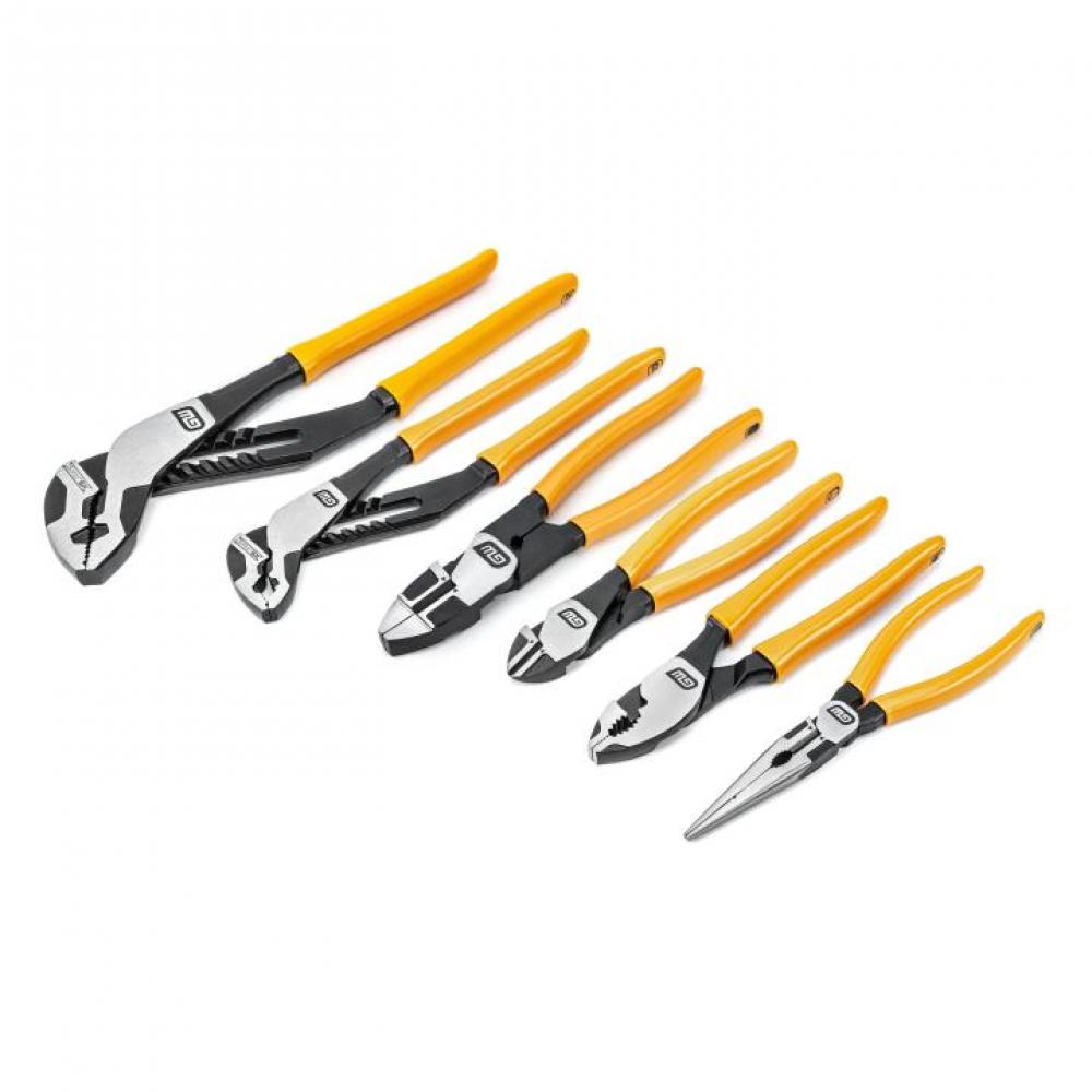 6 Pc. PITBULL Dipped Handle Mixed Plier Set