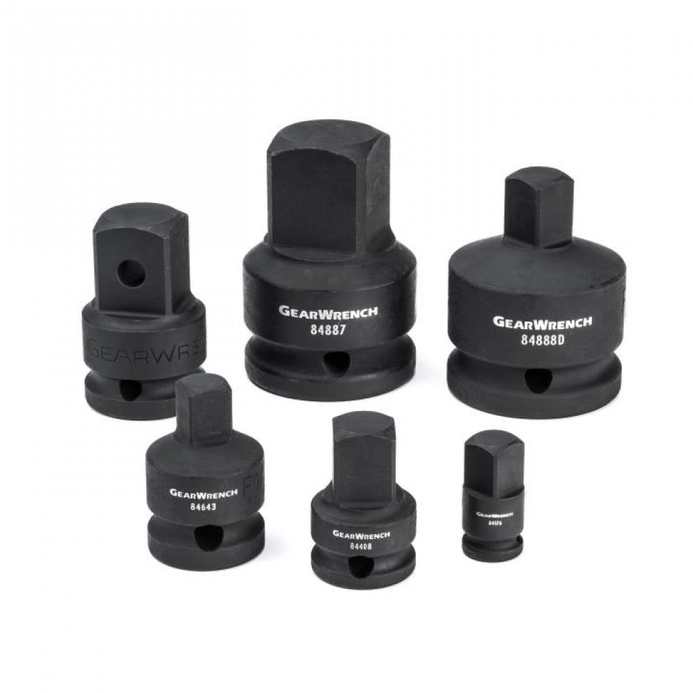 6 Pc. 1/4&#34;, 3/8&#34;, 1/2&#34;, 3/4&#34; Drive Impact Adapter Set