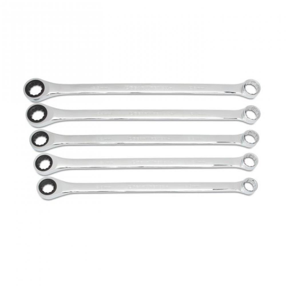 5 Pc. 72-Tooth 12 Point Metric XL GearBox™ Double Box Ratcheting Wrench Set