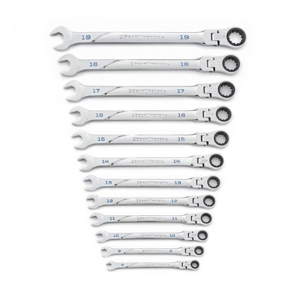 12 Pc. 120XP™ Universal Spline Metric XL Flex Combination Ratcheting Wrench Set