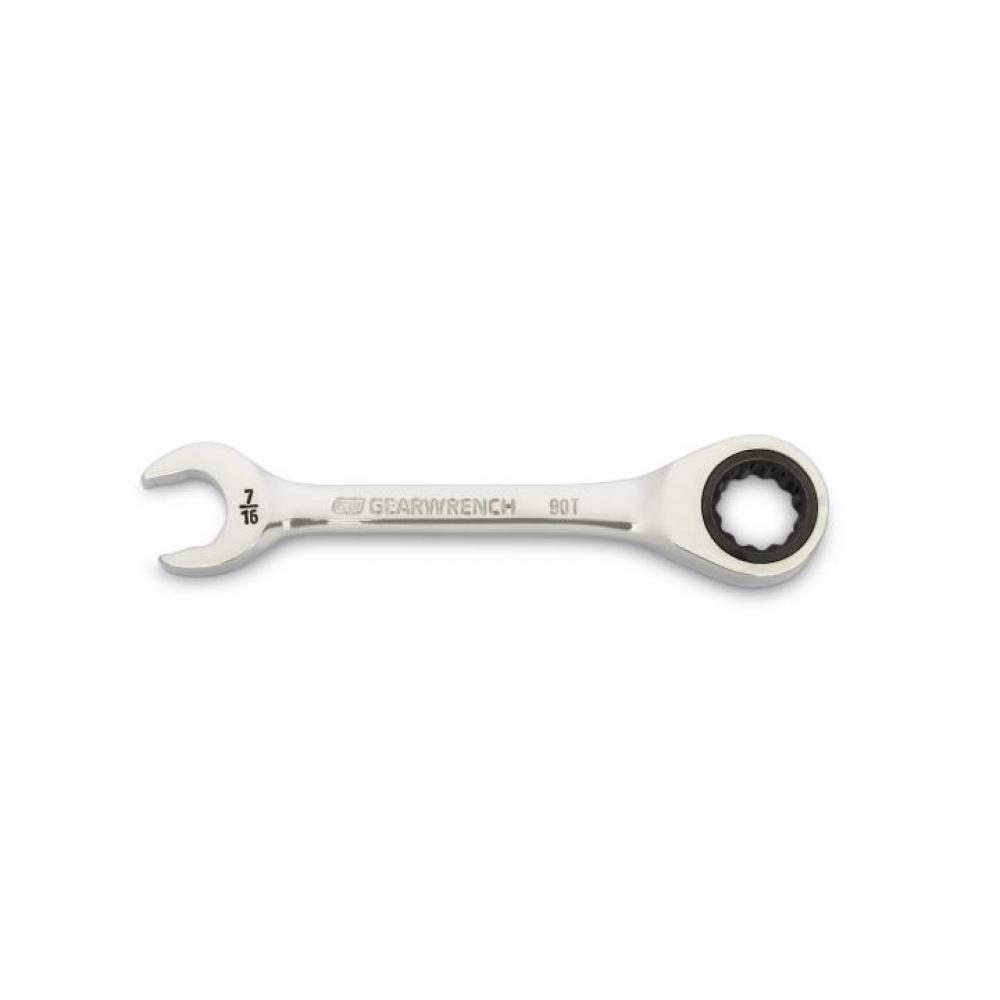 90-Tooth 12 Point Stubby Combination Ratcheting Wrenches