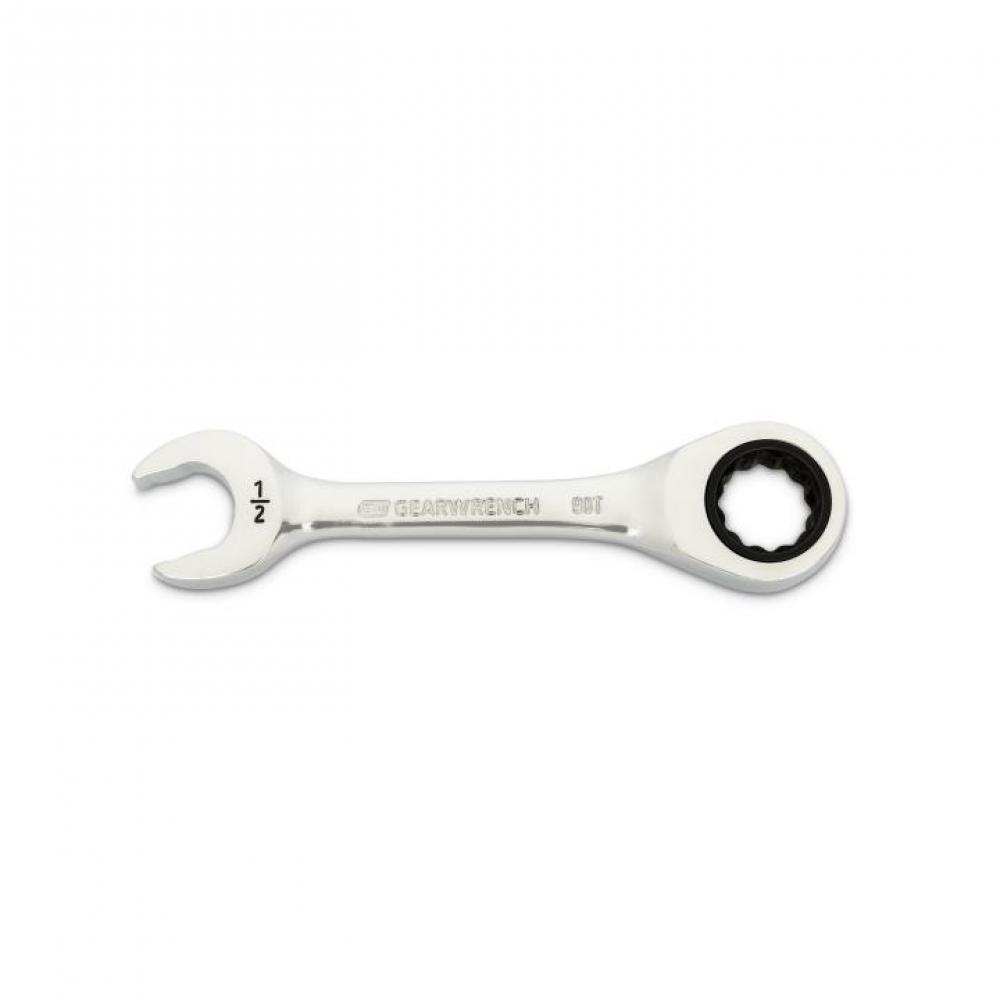 90-Tooth 12 Point Stubby Combination Ratcheting Wrenches