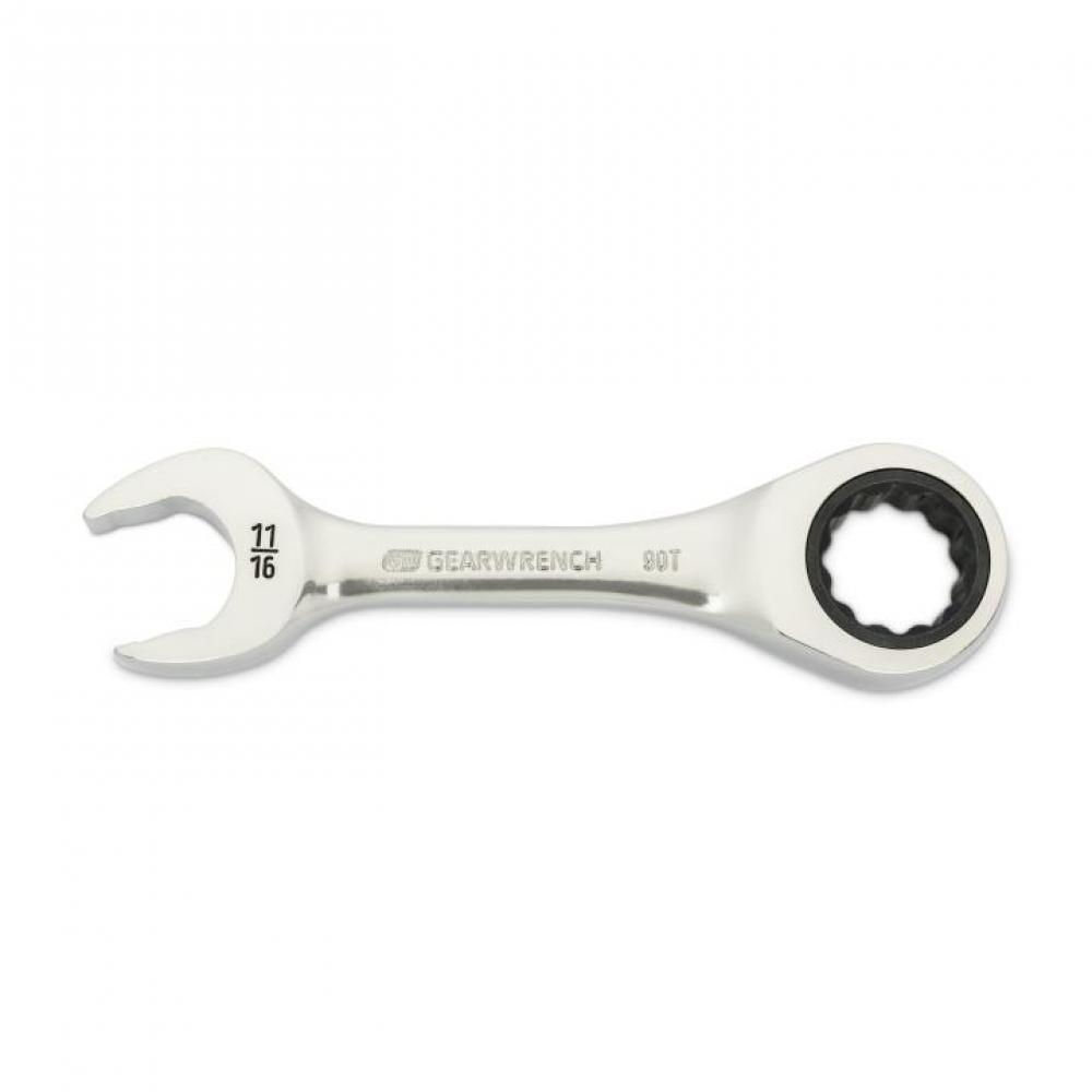 90-Tooth 12 Point Stubby Combination Ratcheting Wrenches