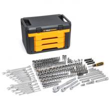 GearWrench 80966 - 243 Pc. 1/4", 3/8", and 1/2" Drive 6 Point SAE/Metric Mechanics Tool Set