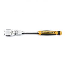 GearWrench 81009T - 1/4" Drive 90-Tooth Dual Material Flex Head Teardrop Ratchet