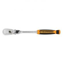 GearWrench 81016T - 1/4" Drive 90-Tooth Dual Material Locking Flex Head Teardrop Ratchet