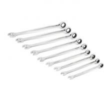 GearWrench 85898 - 9 Pc. 72-Tooth 12 Point SAE XL X-Beam™ Combination Ratcheting Wrench Set