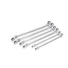 GearWrench 86830 - 6 Pc. 90-Tooth 12 Point Metric GearBox™ Double Flex Ratcheting Wrench Set