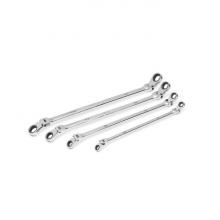 GearWrench 86831 - 4 Pc. 90-Tooth 12 Point SAE GearBox™ Double Flex Ratcheting Wrench Set