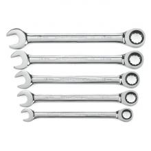 GearWrench 93004D - 5 Pc. 72-Tooth 12 Point Metric Combination Ratcheting Wrench Set