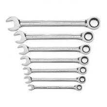 GearWrench 9317 - 7 Pc. 72-Tooth 12 Point SAE Combination Ratcheting Wrench Set