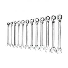 GearWrench 9620N - 12 Pc. 72-Tooth 12 Point Metric Reversible Combination Ratcheting Wrench Set