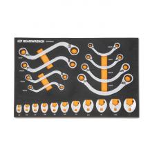 GearWrench GWMSSRWSAE - 19 Pc. Specialty Ratcheting SAE Wrench Set in Foam Storage Tray