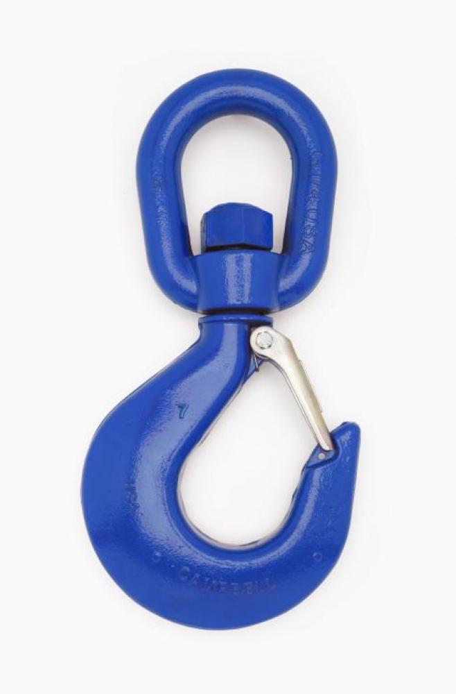 SWIVEL HOIST HOOK,W/LATCH,PL,#2,3/4T