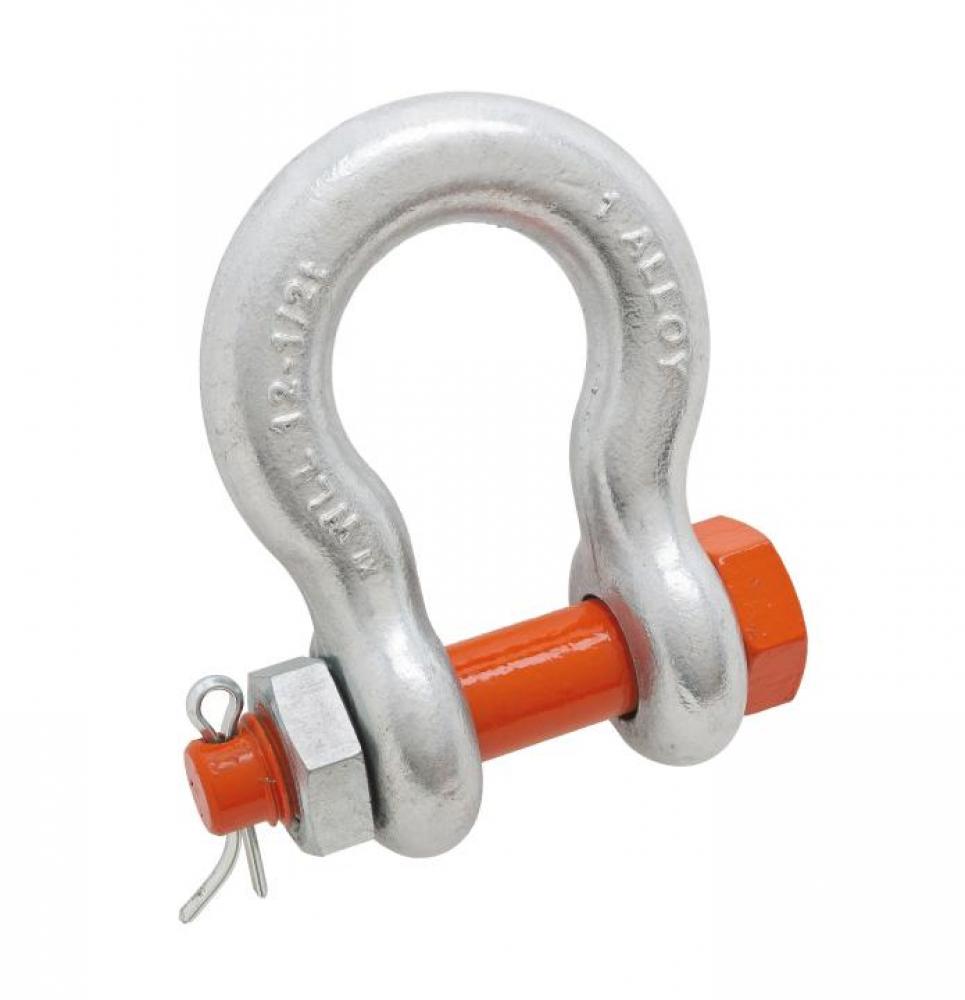 1/2&#34; ANCHOR SHACKLE,BOLT TYPE,H/G,ALLOY