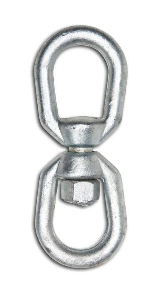 SWIVEL,EYE/EYE,FORGED, GALVANIZED 5/16&#34;