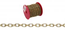 Campbell T0711917 - CHAIN,#19 OVAL LNK HBBY,BRS PLATED 82'RL