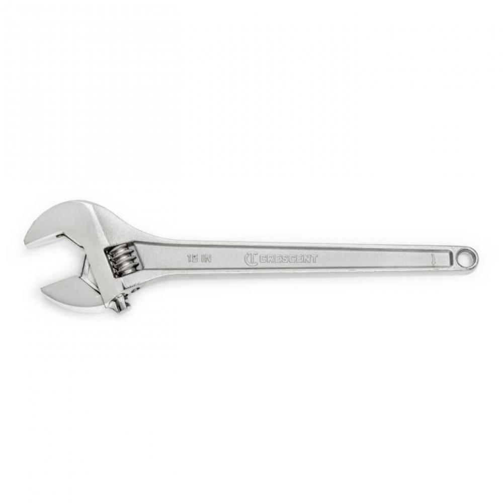 ADJ WRENCH, 15&#34;, CHROME, TAPERED, BOXED