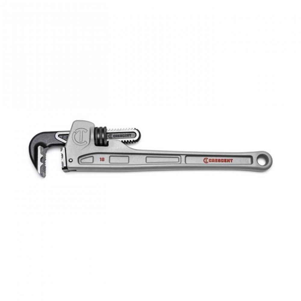 PIPE WRENCH, 18&#34;, ALUMINUM, K9