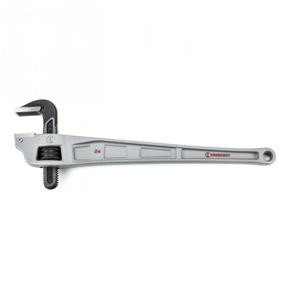 PIPE WRENCH, 24&#34;, ALUMINUM, OFFSET