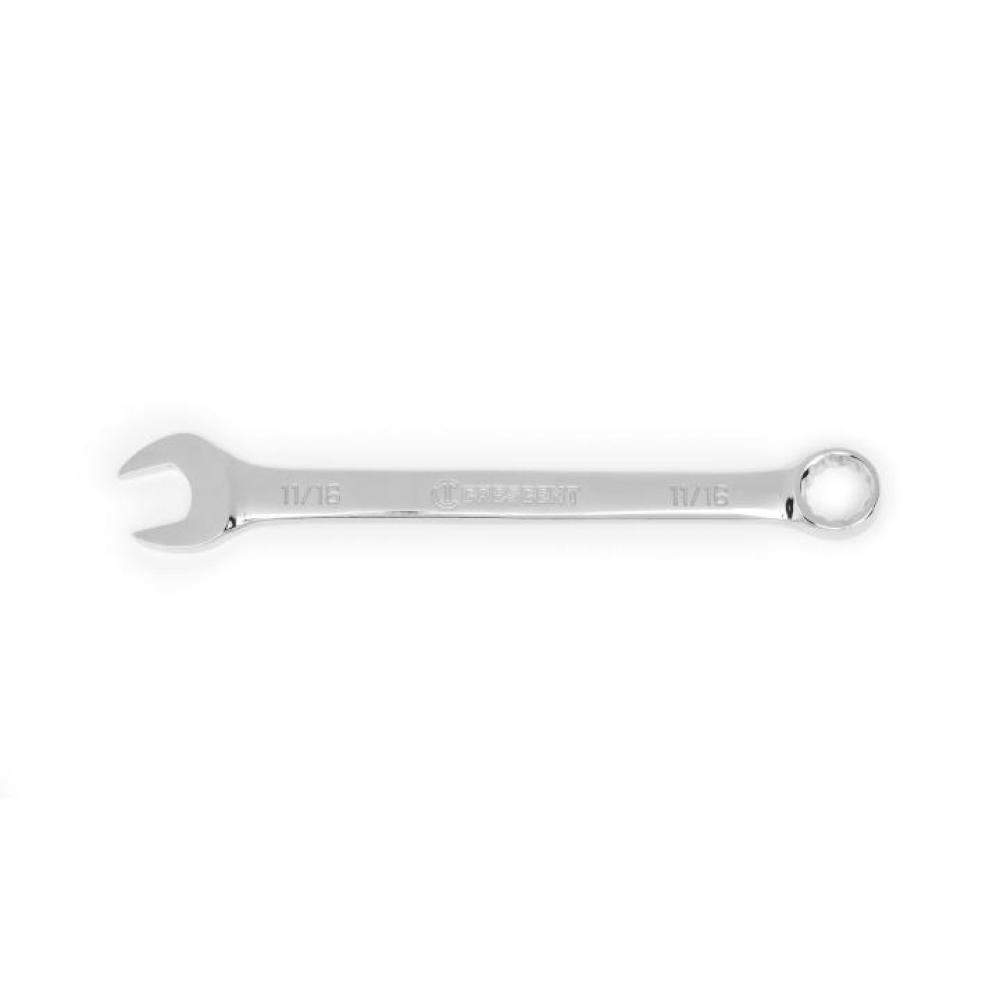 COMBINATION WRENCH,11/16&#34;,SAE,FL POLISH