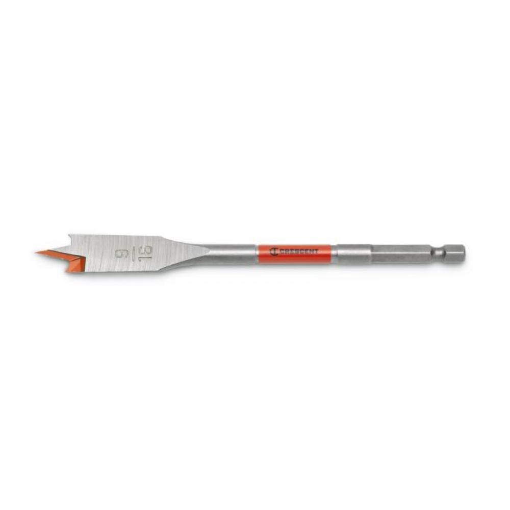 FLAT SPADE DRILL BIT,6&#34;,9/16&#34;