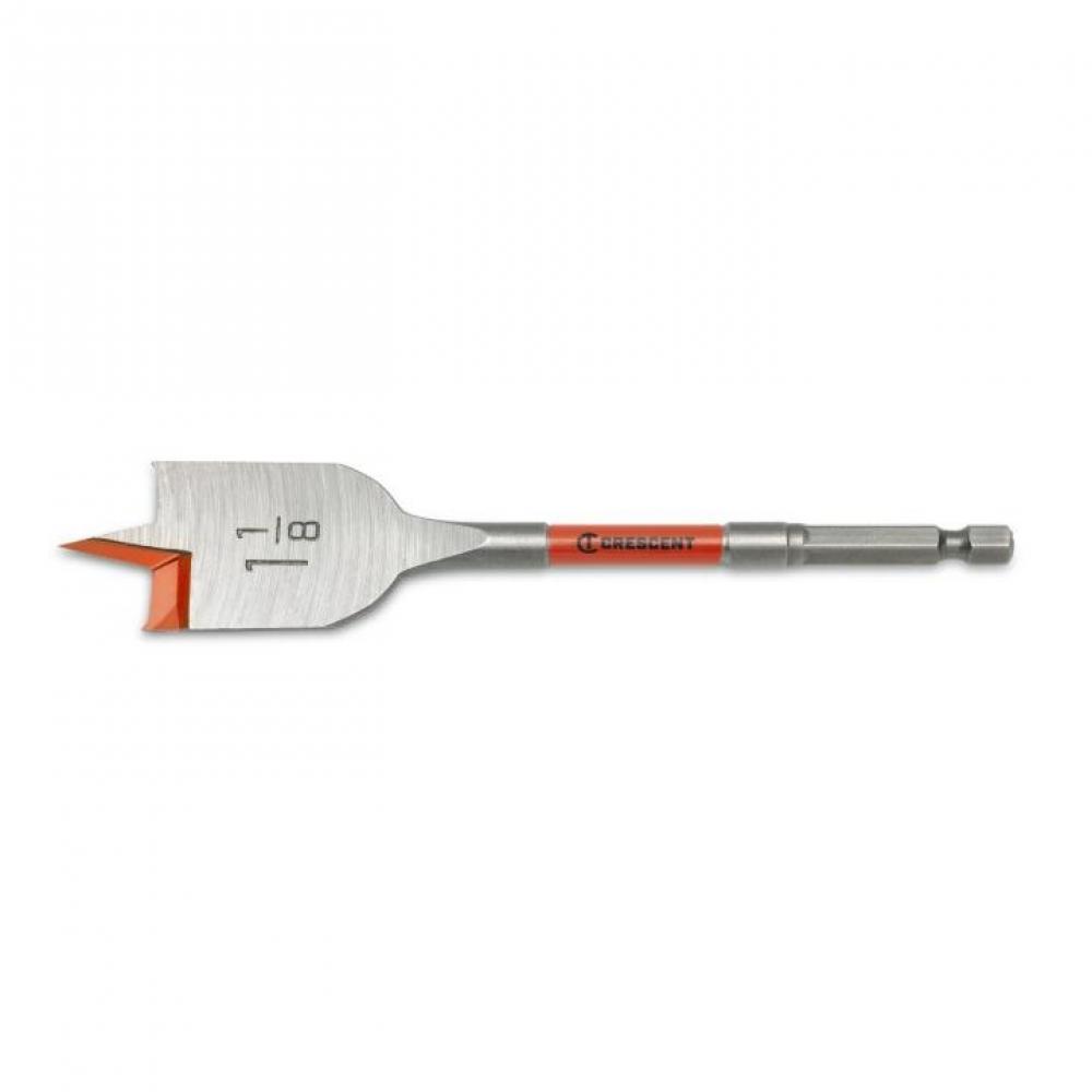 FLAT SPADE DRILL BIT,6&#34;,1 1/8&#34;