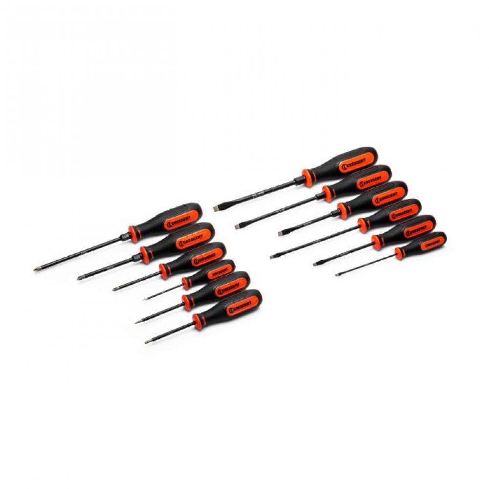 SCREWDRIVER SET, 12PC, MIXED, DIAMOND,DM