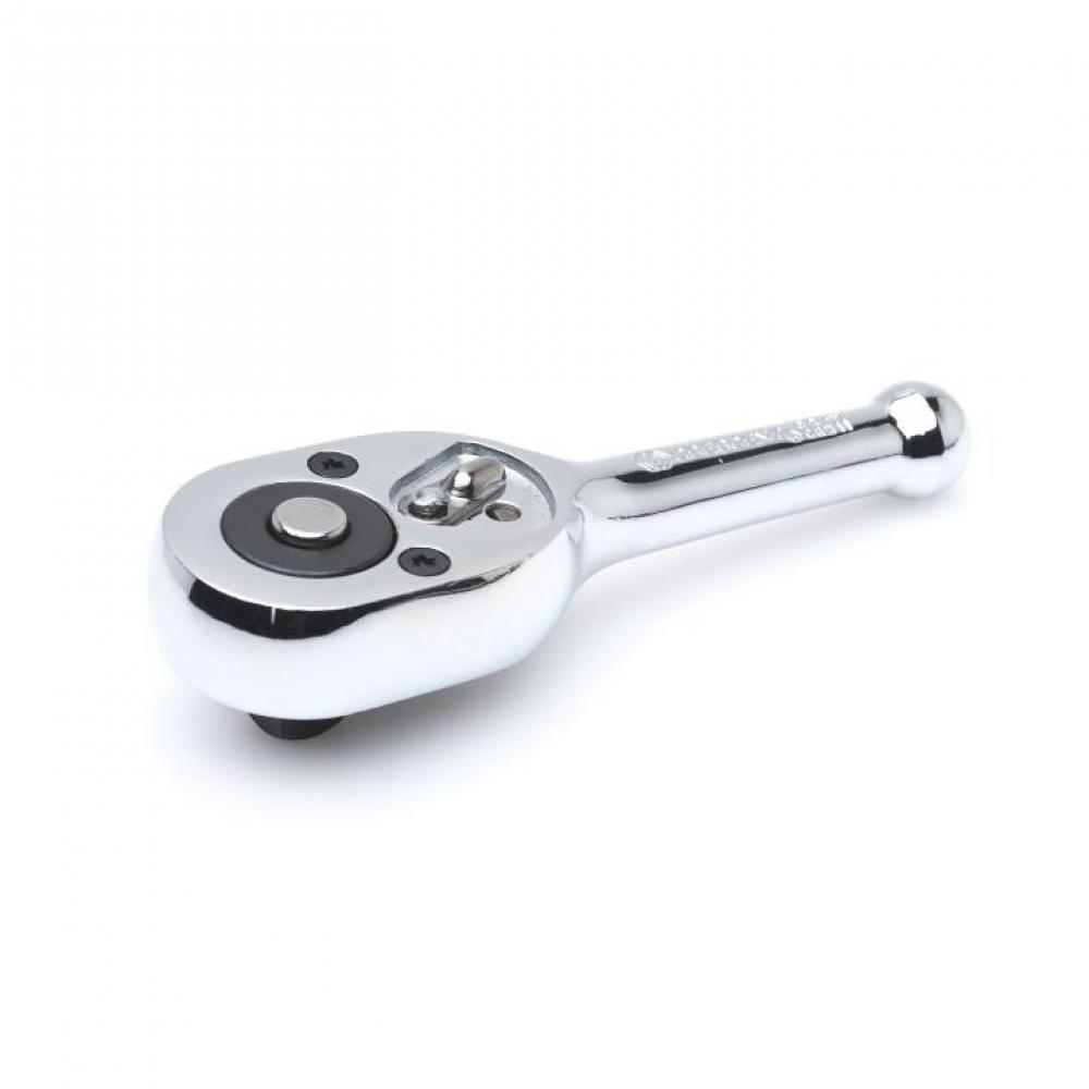 3/8&#34; DRIVE,STUBBY RATCHET,POLISHED HNDL