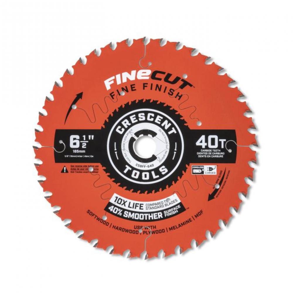 CRESCENT 6-1/2&#34; 40T FINE FINISH BLADE