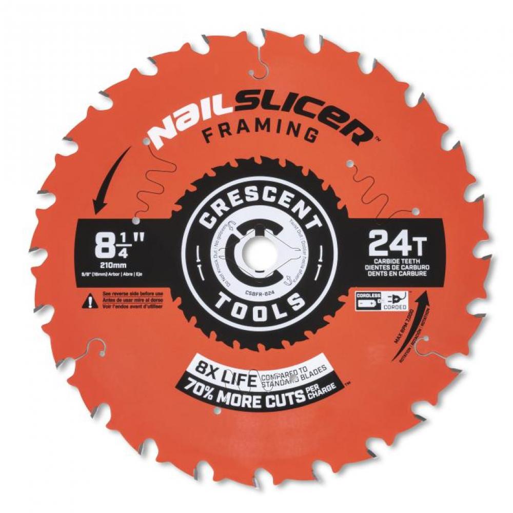 CRESCENT 8-1/4&#34; 24T FRAMING BLADE