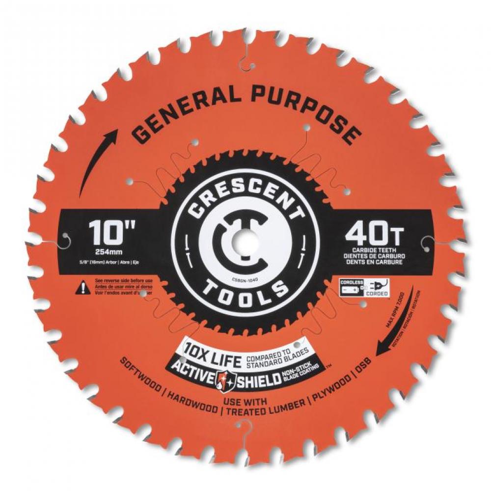 CRESCENT 10&#34; 40T GENERAL BLADE