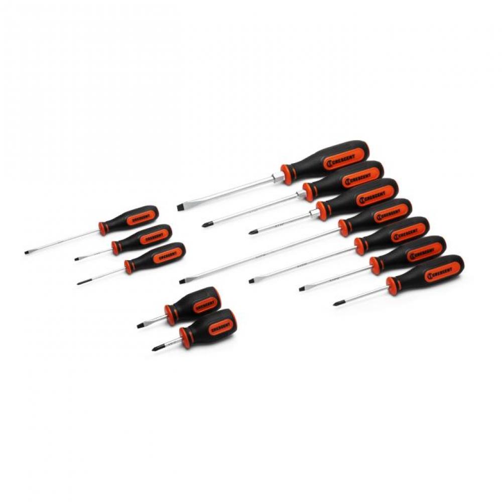 SCREWDRIVER SET, 12PC, MIXED, DM