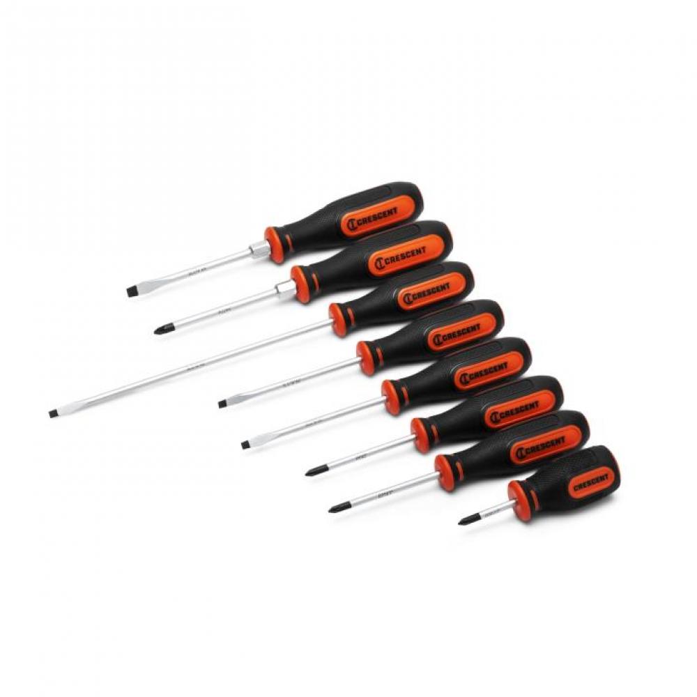 SCREWDRIVER SET, 8PC, MIXED, DM